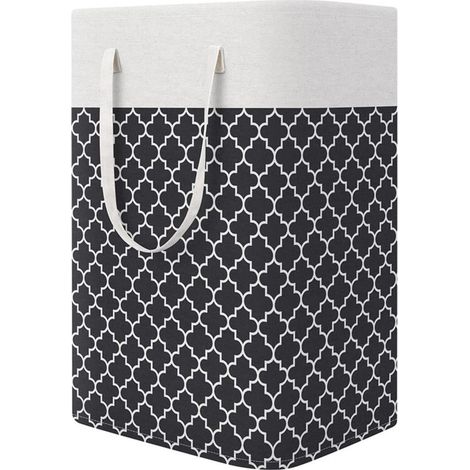 Online Store – Panier à linge 75L en tissu épaissi – Pliable avec revêtement PE – Dimensions 40 x 30 x 62 cm – Pour rangement vêtements et jouets (1/5)