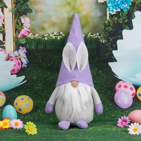 Osterdekorationen: Dreifarbiger Hase, Rudolph-Puppe, Gesichtslose Puppe, Fensterdekoration (1/4)