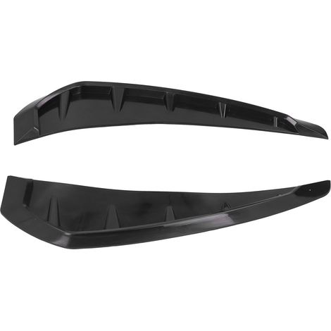 2 Pare-chocs Latéraux Déflecteurs d'Air en Caoutchouc Noir Universel pour Voiture, Garnitures de Protection Auto, Kit de 2 (1/5)