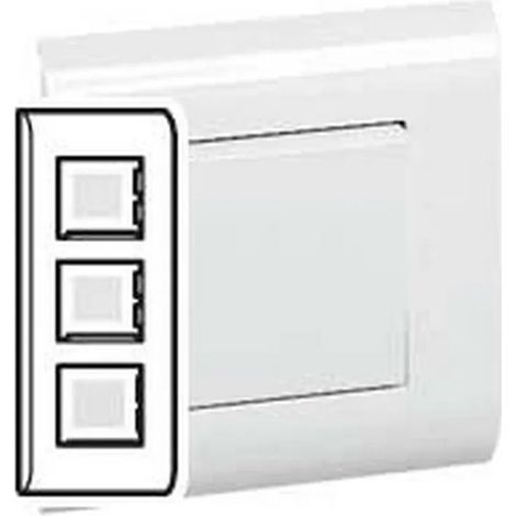 Abdeckplatte Legrand 075023 abgerundete Kanten Clipmontage