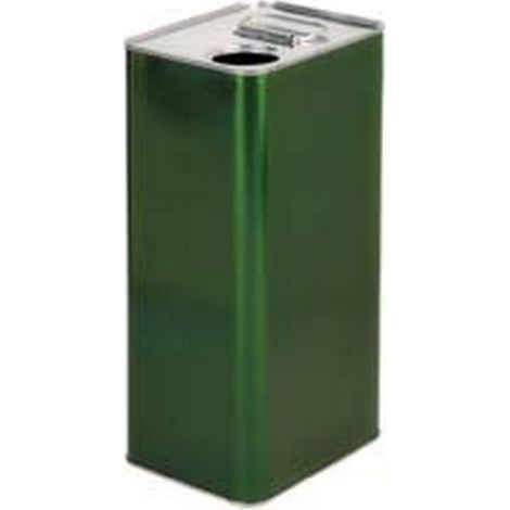 8PZ LATTINA PER OLIO RETTANGOLARE LT.5 - lt.5 - cm.15x12x31,5h. (bancale pz.256)