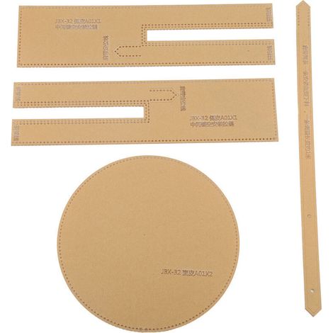 Pochoir à motifs ronds pour sac à bandoulière en acrylique - DIY maroquinerie JBX-32