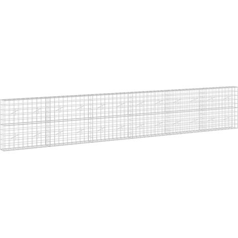 Gabione mit 3,5 mm Draht und 10x10 cm Maschen 600x20x100 cm vidaXL (1/5)