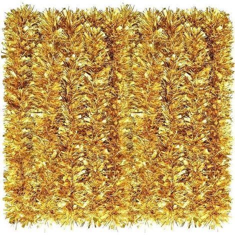 Guirlande de guirlandes Noël brillante métallique pour sapin décoration à suspendre fête 12 mètres (1/5)
