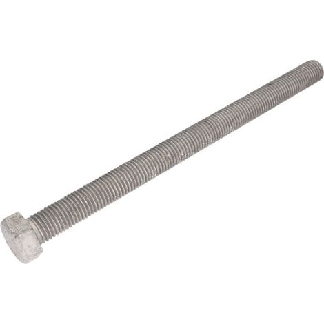 Vis métaux Tête hexagonale TH M16X200 Classe 8.8 Forte tenue à la corrosion Acier galvanisé à chaud ISOFIT-10 pièces (1/2)