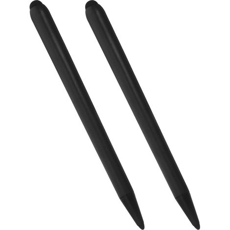 Stylet Tactile pour Écran à Double Embout, 2pcs Stylo Précis en Abs Noir, Compatible Machine Tout-en-'enseignement, pour Réunion Professionnelle et Enseignement (1/5)
