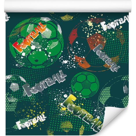 Papel pintado de fútbol y deportes para salón y dormitorio, 50x1000 cm (1/5)