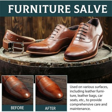 Baume Pour Cuir - Rénovateur Cuir Réparateur Fatigué Et Rayé - Pour Sièges De Voiture Canapés Et Meubles En Cuir - Lot De 3 Pièces (1/5)