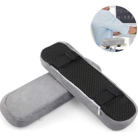 par de cojines para reposabrazos de silla, almohada para codos, alivio de presión, silla de oficina, reposabrazos para silla gaming con almohadillas de espuma viscoelástica.