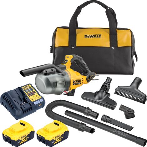 DeWalt DCV 501 LP2 aspirador de varilla sin cable 18 V 0,7 l polvo clase L + 2x batería recargable 5,0 Ah + cargador