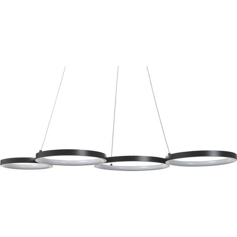 LED Hängeleuchte PIBOR Metall Schwarz