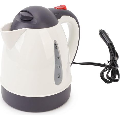 Bollitore elettrico portatile per auto, 12 V, 1000 ml, in acciaio inossidabile, con spegnimento automatico e beccuccio a prova di perdite. (1/5)