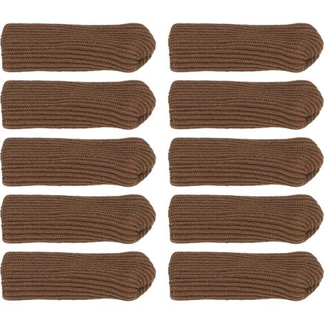 Lot de 20 housses de chaise tricotées double épaisseur, protections pour pieds de meubles et sols de bureaux (1/5)