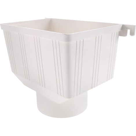 Pvc Gutter Diverter Rainwater Funnel For Water Collection System Drain Pipe Connector Easy Installation For Roof And Eaves (1/5)