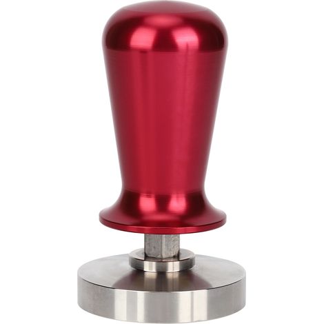 57,5mm tasseau à café en acier inoxydable presse-poudre à pression plate outil marteau accessoires café rouge (1/5)