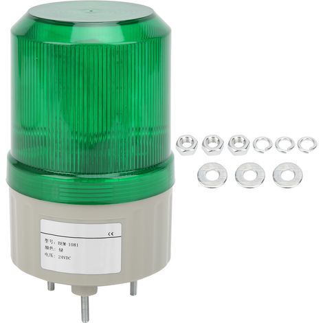 Lumière d'avertissement LED BERM BEM-1081 24VDC Verte - Lampe d'urgence pour véhicules, équipement de signalisation (1/5)