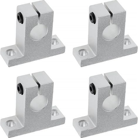 4x Supporto per albero lineare SK16 da 16 mm, unità di scorrimento a sfere per movimento lineare CNC, supporto per guida albero per stampante 3D e macchina multiasse (1/5)