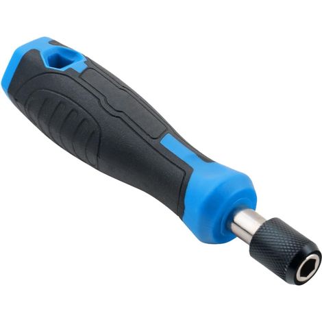 Kit tournevis cruciforme/plat/ Torx T30, embouts multiples, manche auto-verrouillant bleu-noir, outils de réparation (1/5)