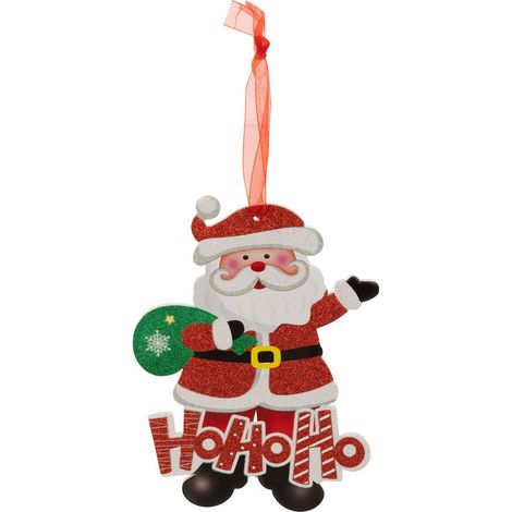Babbo natale soggetto hohoho h.20cm eva rosso e bianco - Feeric lights & christmas