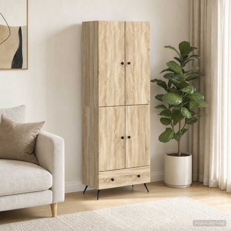 vidaXL Schrankset 2 pcs Sonoma-Eiche Holzwerkstoff (1/5)