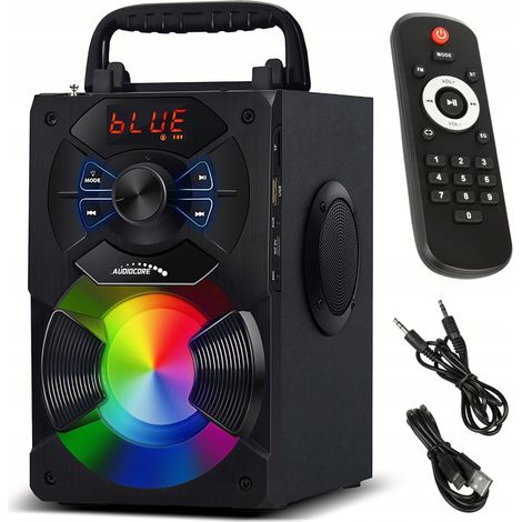 Altoparlante portatile wireless Bluetooth con USB e ingresso AUX. (1/5)