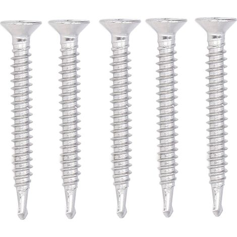 Vis à bois tête fraisée inox 304, 100 pièces, vis cruciformes M4.2 x 38 mm, remplacement visserie pour usage général (1/5)