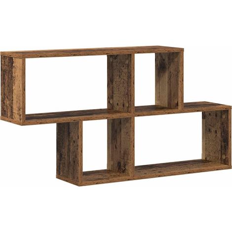vidaXL Scaffale da parete con lo scaffale Altro Marrone legno (1/5)