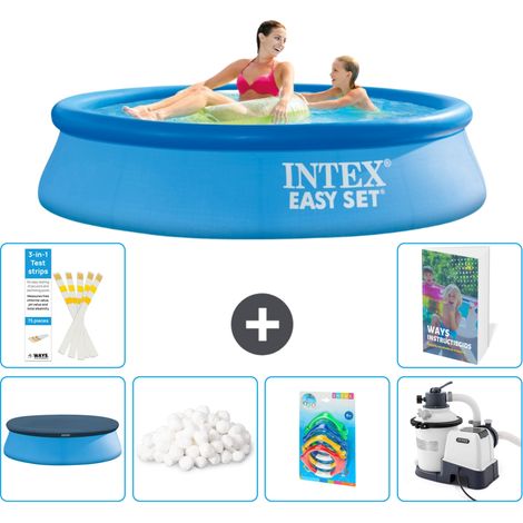 Intex Piscina Easy Set Rotonda - 244x61 cm - 7-pezzi  S8