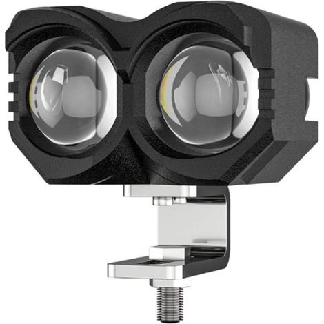 Projecteur bicolore à LED pour moto. lumière lointaine et proche. super lumineux 2 lumières 20W lampe de travail à LED pour voiture laser haute puissance (1/4)