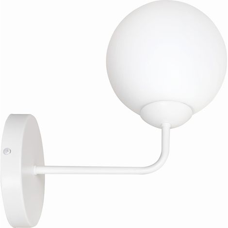 Applique Emibig Pregos bianca 1xE14 vetro acciaio 17 cm (1/4)