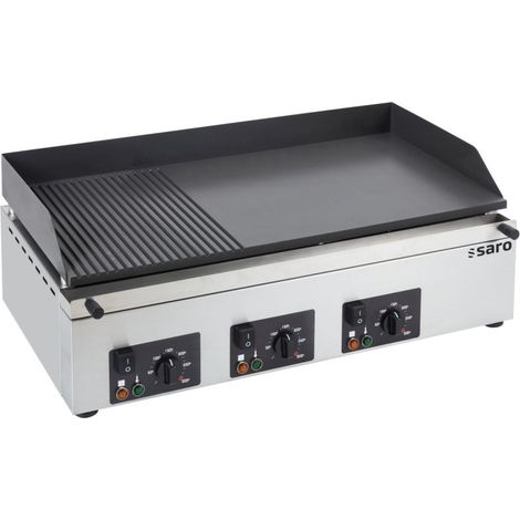 Plancha GPK 810 1/3 rainurée 2/3 lisse - Saro