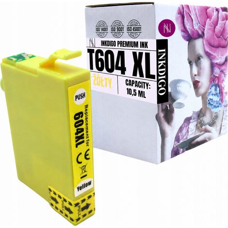 Inchiostro Inkdigo 604XL Y compatibile con Epson Expression Home XP-2200 XP-3205, certificato TÜV. (1/5)