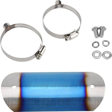 Échappement Moto Tube Central Protecteur Thermique Garde Talon N°2 (1/5)