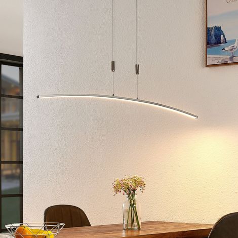 [GEBRAUCHT] B-Ware Lindby Hängeleuchte Pendelleuchte Phillie LED dimmbar höhenverstellbar nickel (1/2)