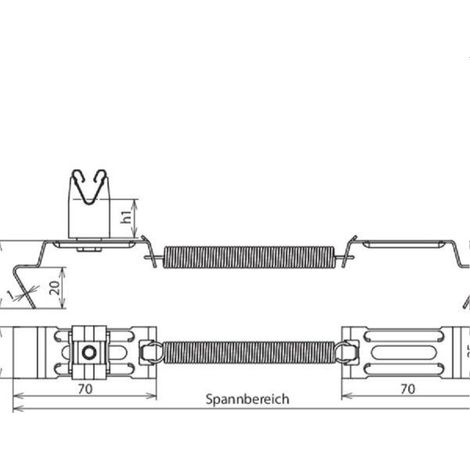 Dehn & Söhne Dachleitungshalter 206239 SPANNgrip Niro