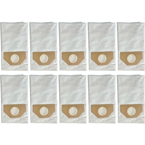 Lot de 10 sacs à poussière de rechange pour aspirateurs Kärcher A2204, A2534, WD3200 et WD3500. (1/5)