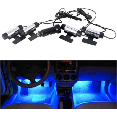 4x3LED lampe sous pieds Auto voiture décorative Intérieur (1/4)