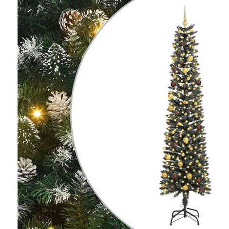 Sapin de Noël artificiel Vert 240 cm PVC, plastique et acier vidaXL (1/5)