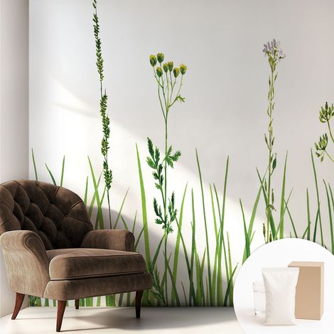 Carta Da Parati con design moderno - con motivi moderni - Fotomurali in TNT Soggiorno Camera De Letto Sala Ufficio Flora delicata 250x250 cm
