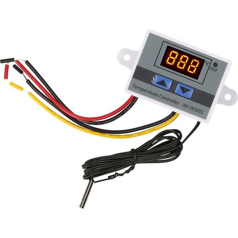 Contrôleur de température électronique, module de thermostat à affichage LED, interrupteur de contrôle de température avec sonde NTC étanche -50 110 ℃ pour réfrigérateur 110 220 V 1500 W (1/5)