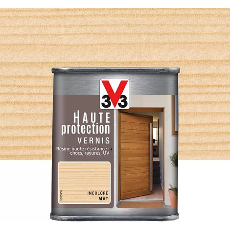 Vernis bois V33 Haute Protection Incolore mat 0,25 L (1/2)