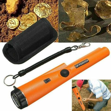 Pinpointer Pointer Metal Detector Portable Waterproof IP66 Metal Detector 360° Scanning for Coins Gold Jewelry (1/4)