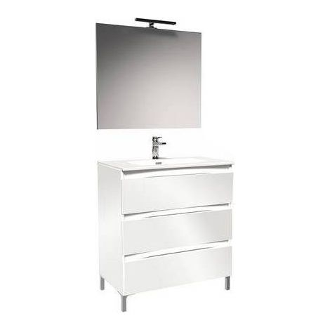 MOBILE BAGNO VALENCIA L. 80 CM Misura: Rovere Scuro