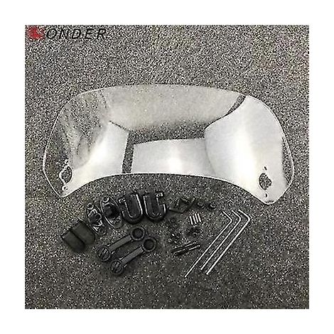 Déflecteur d'air de pare-brise réglable pour Honda, BMW, Yamaha, Honda X Adv, Suzuki, Ducati, Kymco AK550 SYMN, Vespa - Transparent - 37 cm (1/5)