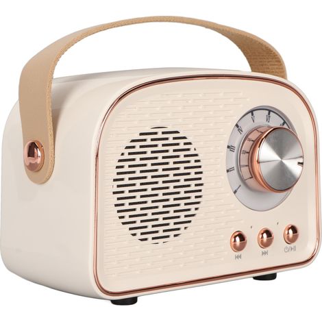 Retro-Bluetooth-Lautsprecher BT 5.0 Typ C, tragbar und kabellos, ideal für Küche, Büro, Schlafzimmer oder Partys. (1/5)