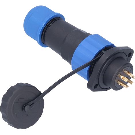 IP68 Wasserdichter Steckerflansch für Luftfahrtanwendungen, Industrieadapter AC380V SP206 Pin (380V 10A) (1/5)