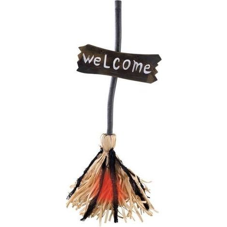 (Multicolore)Automate Halloween Balai de Sorcière Dansant 22265 - Déco Animée, Sonore, Lumineuse - Animatronique - 65 cm (1/2)