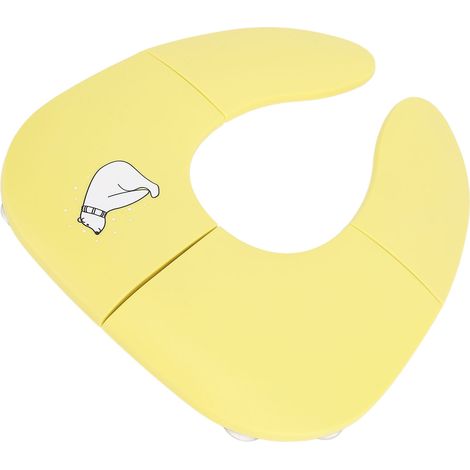 Housse de toilette pliable pour enfants, tapis de toilette de voyage, motif dessin animé, avec ventouse antidérapante, jaune. (1/5)