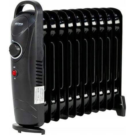 Volteno Radiador de Aceite 11 Elementos Mini, diseño compacto, calefacción eficiente, ideal para espacios pequeños