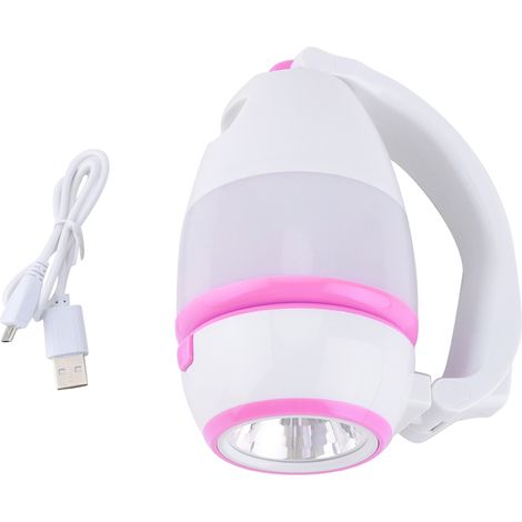 Lampe Portable LED - Lampe de Table - Lampe de Camping - Lampe de Nuit - Étanche IPX4 - 3 Modes d'Éclairage - Rotation 180° - USB Rechargeable - Rose - 1 Pièce (1/5)